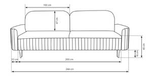 Sofa VINONA Dunkelgrün