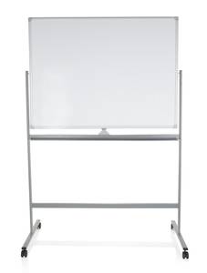 Whiteboard MULTIBOARD I Silber - Weiß - Metall - 128 x 187 x 54 cm