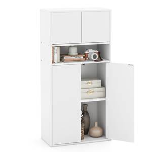 Bücherschrank ON32812ITDE Weiß - Holzwerkstoff - 30 x 112 x 54 cm