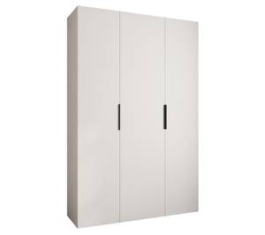 Armoire à portes battantes Como 4 Noir - Blanc - 160 x 40 cm