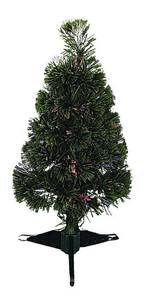 Sapin de Noel Fibre Optique - H60 - sect Vert - Matière plastique - 30 x 30 x 30 cm