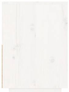 Nachttisch DE599 Weiß - Massivholz - 34 x 51 x 60 cm