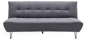 Schlafsofa GELI Grau - Metall - Massivholz - Textil - 192 x 88 x 97 cm