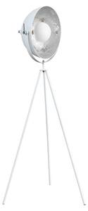 Stehlampe SONATA Grau - Weiß - Metall - 65 x 140 x 65 cm