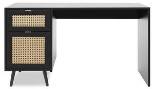 Bureau Villa Noir - Bois manufacturé - 55 x 75 x 130 cm