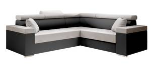 Ecksofa FLORRI L Schwarz - Creme