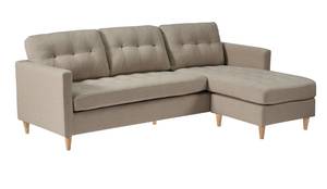 Chaiselongsofa Marino Braun - Textil - 219 x 82 x 151 cm