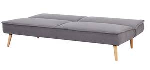 Umwandelbares Sofa SAVERIO Grau - Textil - 87 x 84 x 188 cm