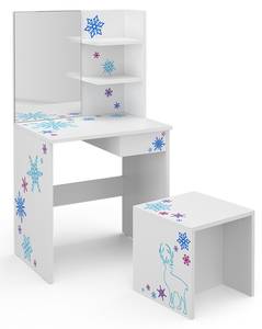 Coiffeuse pour enfants Schneeflocke Blanc - Bois manufacturé - 54 x 103 x 40 cm