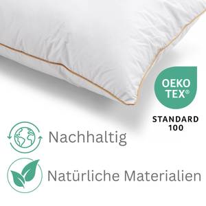 Kissen LUXURY BEDDING Weiß - Textil - 80 x 22 x 80 cm