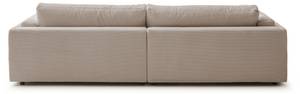 Big Sofa RAINA Taupe - Breite: 254 cm - Textil