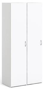 Kleiderschrank Spell Weiß - Holz teilmassiv - 79 x 175 x 41 cm