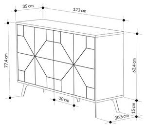 Buffet DUNE Eiche Dekor