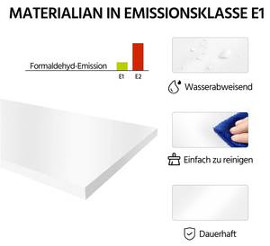 Beistelltisch Tisch 1-Set Weiß - Holzwerkstoff - 40 x 61 x 40 cm