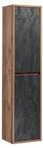 Badschrank TIKITIKI Grau - Holzwerkstoff - 33 x 170 x 40 cm