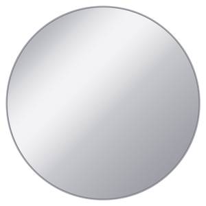 Beistelltisch Ø 43x45cm Silber, Metall Braun - Silber