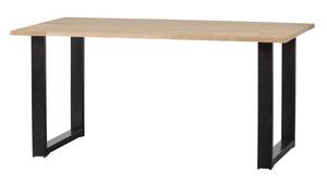 Table à manger Tablo Marron - Bois/Imitation - En partie en bois massif - 160 x 75 x 90 cm