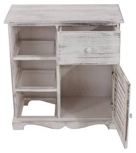 Commode Armoire avec 3 paniers Blanc