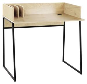 Schreibtisch BENTON Beige - Metall - 90 x 88 x 48 cm