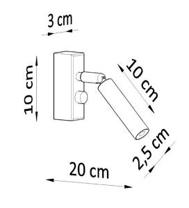 Wandleuchte Eyetech Weiß