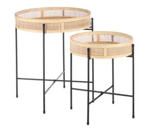 Table d'appoint Leandro (Lot de 2) Hauteur : 53 cm