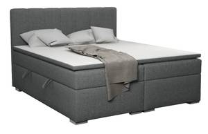 Boxspringbett Doppelbett Monaco Lavagrau - Breite: 140 cm