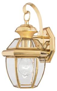 Wandlampe REGINA Messing - Graumetallic - 17 x 31 x 17 cm