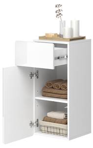 Midischrank Izan Weiß - Holzwerkstoff - 37 x 77 x 33 cm