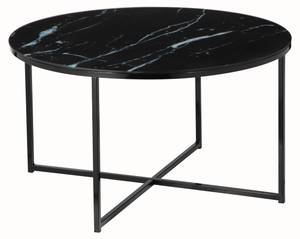 Couchtisch Veldor Schwarz - Glas - 80 x 45 x 80 cm