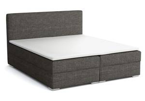 Boxspringbett Doppelbett Soler Grau - Breite: 140 cm