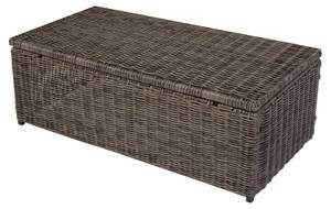 Modulares Poly-Rattan Sofa Alessandria Grau - Metall - Kunststoff - Polyrattan - Rattan - 110 x 39 x 58 cm