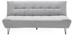 Schlafsofa GELI Grau - Metall - Massivholz - Textil - 192 x 88 x 97 cm