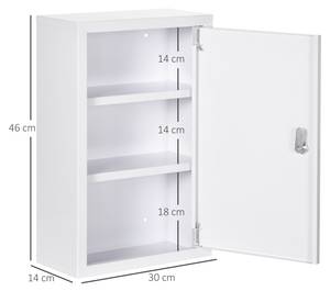 Medizinschrank 834-554V00WT 14 x 46 x 30 cm