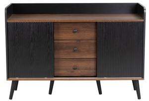 Sideboard M1648 Schwarz - Holzwerkstoff - 80 x 40 x 118 cm