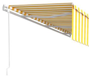 Auvent rétractable 3014350-2 Blanc - Jaune - 600 x 300 cm