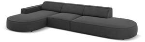 Ecksofa JODIE 4 Sitzplätze Grau