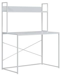 Computer Tisch Weiß - Holzwerkstoff - Massivholz - 110 x 138 x 110 cm