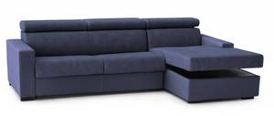 Sofa mit Halbinsel Eliana Blau