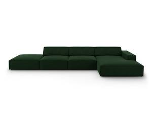 Ecksofa JODIE 5 Sitzplätze Dunkelgrün