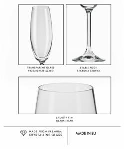 Krosno Venezia Champagnergläser Glas - 6 x 23 x 6 cm