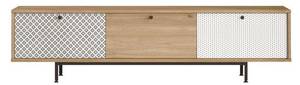 Tv lowboard CREA RTV180 3D Beige - Holzwerkstoff - Kunststoff - 180 x 45 x 36 cm