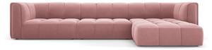 modulares Ecksofa SERENA 5 Sitzplätze Pink