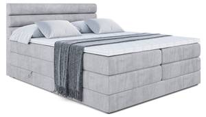 Boxspringbett CELESTIA KING Hellgrau - Breite: 200 cm