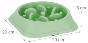 Lot de 2 gamelles anti-glouton 500 ml Vert