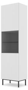 Armoire vitrine RAVENNA B SC60 1D Noir - Blanc