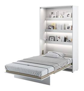 Schrankbett BED CONCEPT 131x46-228x217 Hochglanz Weiß - Weiß