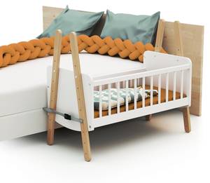 Co-Sleeping-Wiege PIRATE Weiß - Massivholz - 50 x 74 x 87 cm