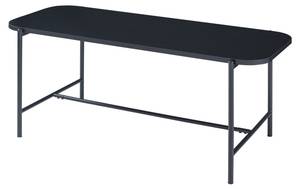 Table basse de salon Samnanger Noir - Bois manufacturé - Métal - 50 x 45 x 110 cm