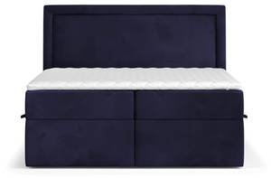 Premium Boxspringbett Jodan Magic Velvet Marineblau - Breite: 202 cm