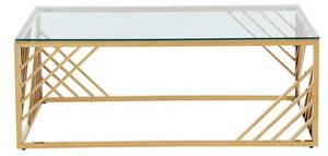 Couchttisch SIMATO Gold - Glas - 60 x 45 x 120 cm